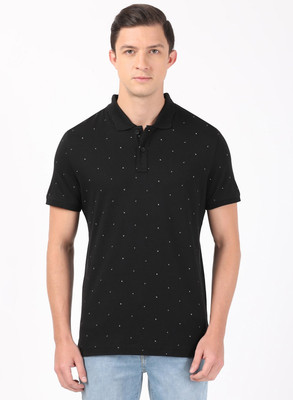 JOCKEY Solid Men Polo Neck Black T-Shirt