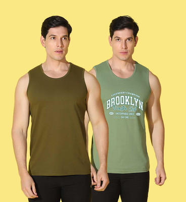WOOSTRO Printed Men Scoop Neck Multicolor T-Shirt