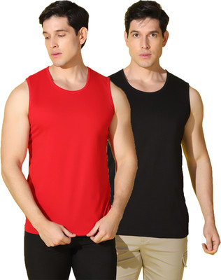 WOOSTRO Solid Men Round Neck Multicolor T-Shirt