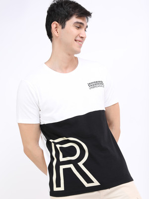 KETCH Colorblock Men Round Neck Multicolor T-Shirt