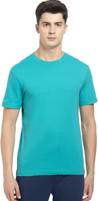 JOCKEY Solid Men Round Neck Light Green T-Shirt