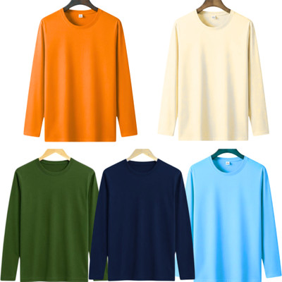 P collection Solid Men Round Neck Multicolor T-Shirt
