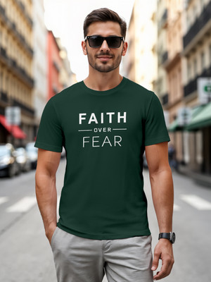 METRONAUT Printed Men Round Neck Dark Green T-Shirt