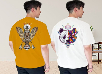 xpecto style Graphic Print Men Round Neck White T-Shirt