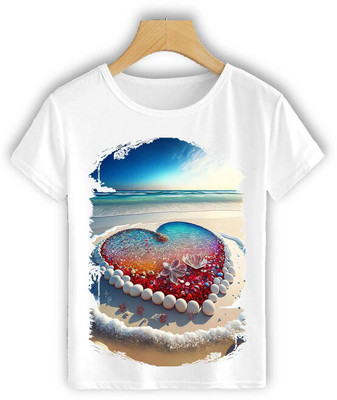 HamsaMART.com Graphic Print Men Round Neck White T-Shirt