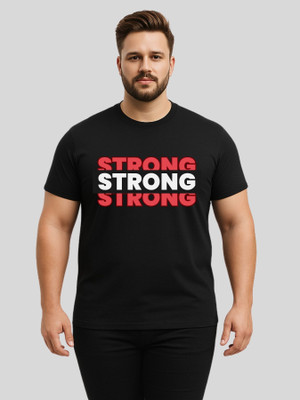 KART BLACK Printed Men Round Neck Black T-Shirt