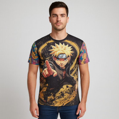 Vendsy Graphic Print Men Round Neck Multicolor T-Shirt
