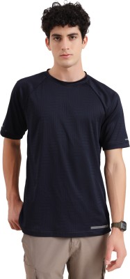 Tripole Solid Men Round Neck Navy Blue T-Shirt