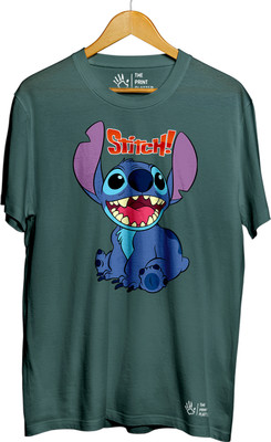 THE PRINT PLATTER Graphic Print Men Round Neck Dark Green T-Shirt