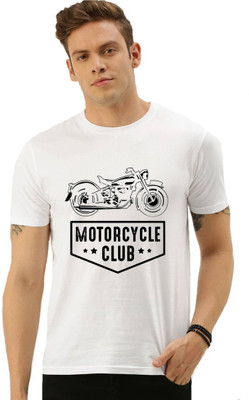 HamsaMART Solid Men Round Neck White T-Shirt