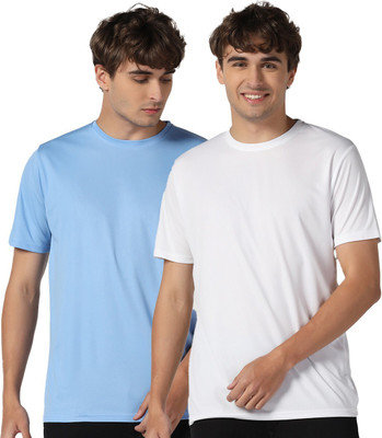 INKKR Solid Men Round Neck Multicolor T-Shirt