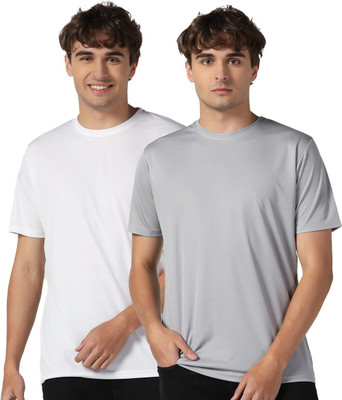 INKKR Solid Men Round Neck Multicolor T-Shirt