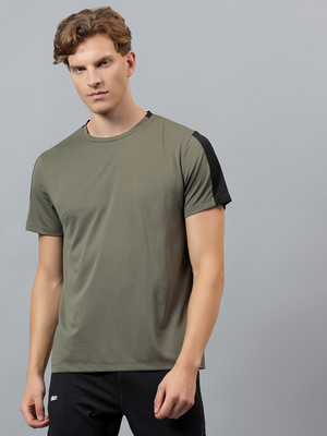 DIDA Solid Men Round Neck Dark Green T-Shirt