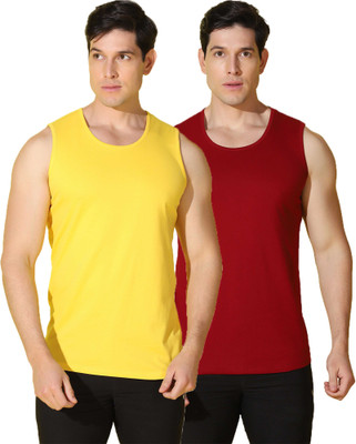 WOOSTRO Solid Men Scoop Neck Multicolor T-Shirt
