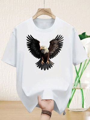 Twenty2Creation Printed Men Round Neck White T-Shirt