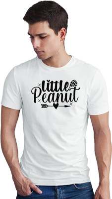 Seek Buy Love Printed Men Round Neck White T-Shirt