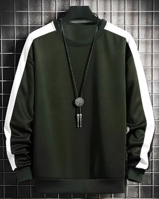 clickwell Solid Men Round Neck Reversible Dark Green T-Shirt