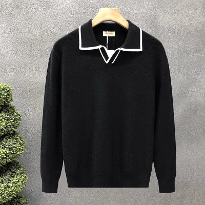 GELAI ENTERPRISE Self Design, Solid, Striped, Washed Men V Neck Black T-Shirt