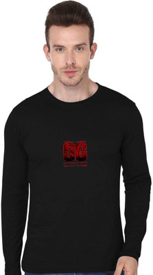 ENZIKO Graphic Print Men Round Neck Black T-Shirt