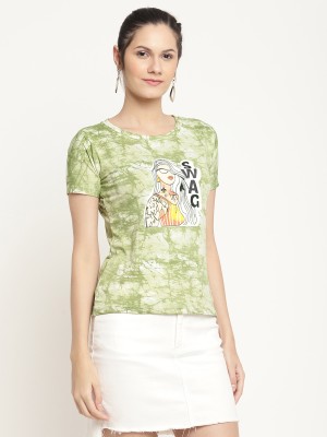 Galsmaky Casual Printed Women Green Top