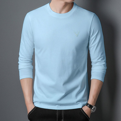 SUPERSQUAD Solid Men Round Neck Light Blue T-Shirt
