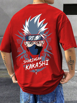 RetroTees Printed Men Round Neck Red T-Shirt