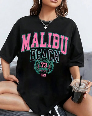 Rainbow Printed Women Round Neck Multicolor T-Shirt