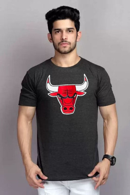 clickwell Striped Men Round Neck White T-Shirt