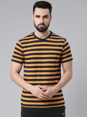 Force NXT Striped Men Round Neck Multicolor T-Shirt