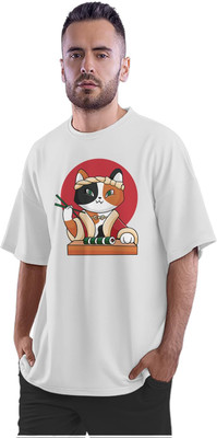 TheFreedomStore Printed Men Round Neck White T-Shirt