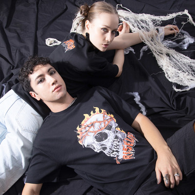 Bene Kleed Printed Men Round Neck Black T-Shirt