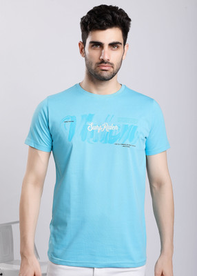 HIGHTRIBE Printed Men Round Neck Green T-Shirt