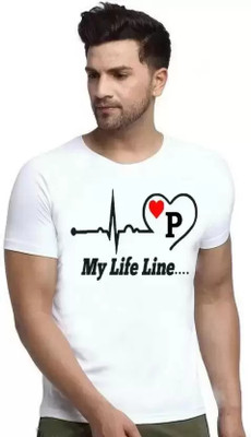 FASHNET Printed Men Round Neck White T-Shirt