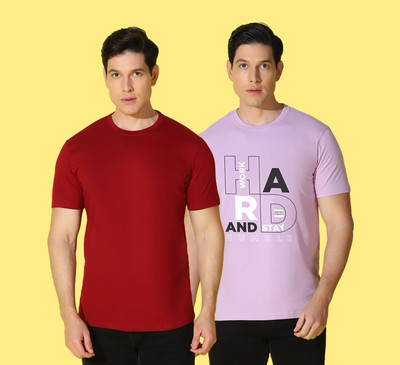 WOOSTRO Graphic Print Men Round Neck Multicolor T-Shirt