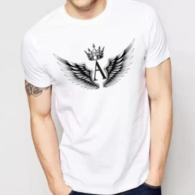 JH STYLE Typography Men Round Neck White T-Shirt