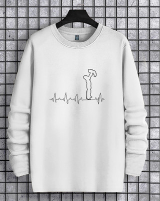 LGGARMENTS Printed Men Round Neck White T-Shirt