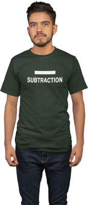 HopOffer Printed, Typography Men Round Neck Green T-Shirt