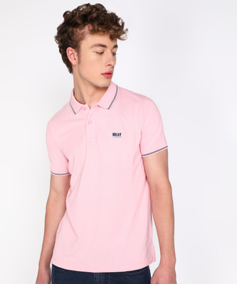 BEAT LONDON by Pepe Jeans Solid Men Round Neck Pink T-Shirt
