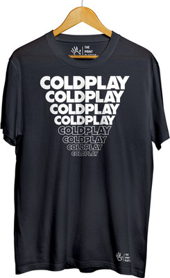 THE PRINT PLATTER Graphic Print Men Round Neck Black T-Shirt