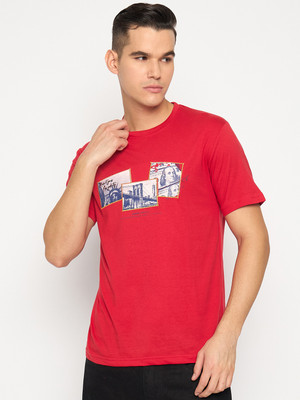 DUKE Printed Men Round Neck Red T-Shirt