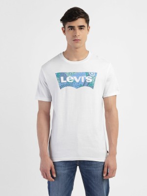 LEVI'S Graphic Print Men Crew Neck White T-Shirt