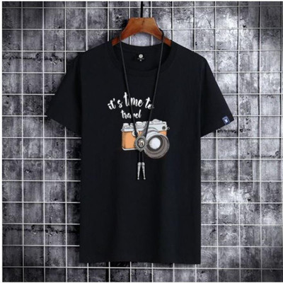 Stelino Printed Men Round Neck Multicolor T-Shirt