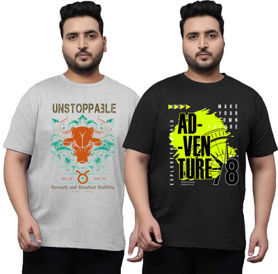 West Gate Clothing Printed Men Round Neck Multicolor T-Shirt