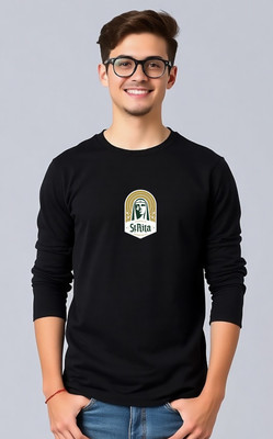 UrGear Printed Men Round Neck Black T-Shirt