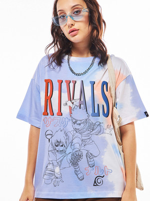 BEWAKOOF Graphic Print Women Round Neck Multicolor T-Shirt