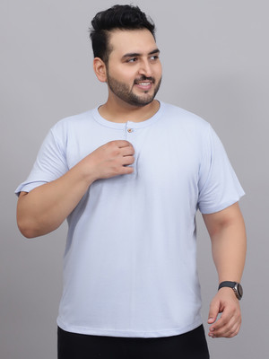 Rute Solid Men Round Neck Reversible Light Blue T-Shirt