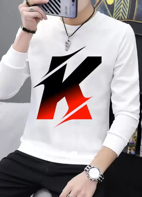 clickwell Printed Men Round Neck White T-Shirt