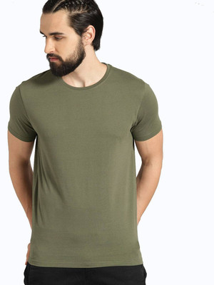 EAZYTEK Solid Men Round Neck Blue T-Shirt
