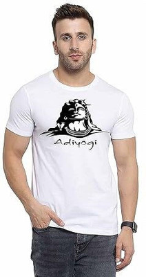 GPGARMENTSS Graphic Print Men Round Neck Blue T-Shirt