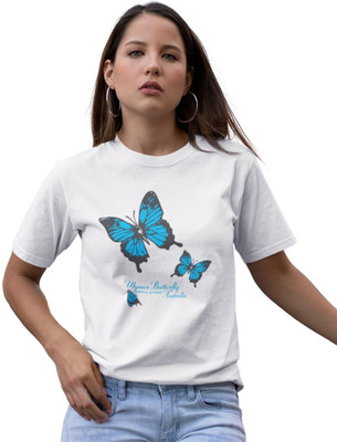 Star Souvenirs Printed Couple Round Neck White T-Shirt